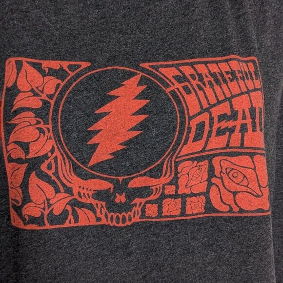 NWT Pact Grateful Dead Oversized Tank Top XXL Organic Cotton Gray Red Graphic - Picture 2 of 8